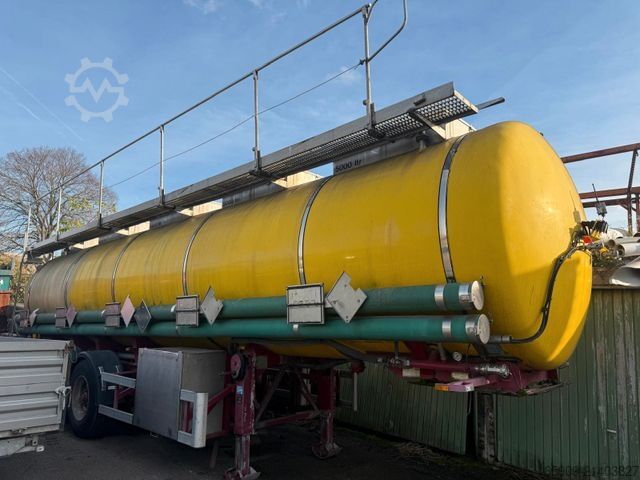 Tanker semitrailer SCHRADER D/NRW/0341, Edelstahl 5 x 5000Liter