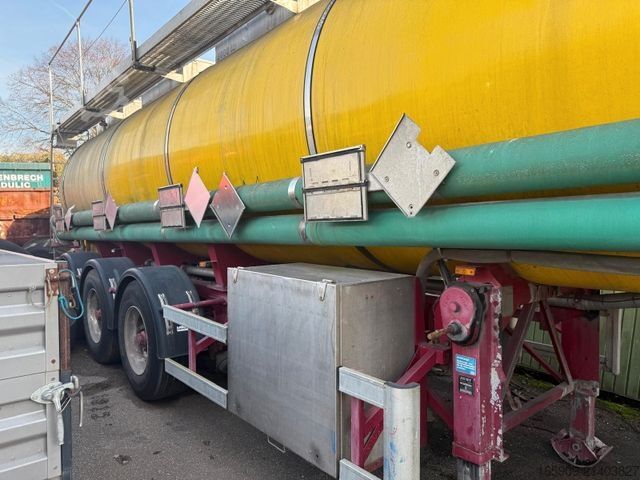 Tanker semitrailer SCHRADER D/NRW/0341, Edelstahl 5 x 5000Liter