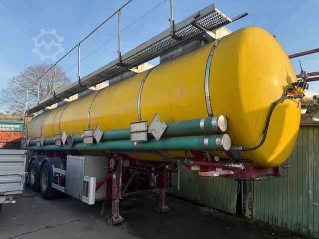 Tanker semitrailer SCHRADER D/NRW/0341, Edelstahl 5 x 5000Liter