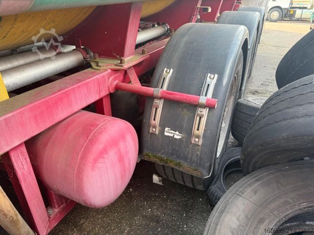 Tanker semitrailer SCHRADER D/NRW/0341, Edelstahl 5 x 5000Liter