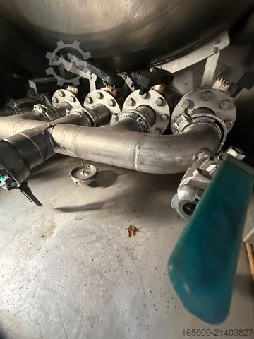 Tanker semitrailer SCHRADER D/NRW/0341, Edelstahl 5 x 5000Liter