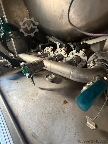 Tanker semitrailer SCHRADER D/NRW/0341, Edelstahl 5 x 5000Liter