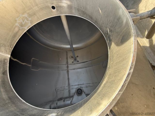 Tanker semitrailer SCHRADER D/NRW/0341, Edelstahl 5 x 5000Liter