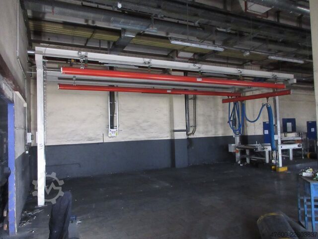 Kranhimmel Kran Hallenkran Kranbahn Demag Portalkran KBK2 + Saugheber 50KG Vacuumpumpe 50KG  + Stahlbau 9,3x3m
