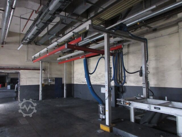 Kranhimmel Kran Hallenkran Kranbahn Demag Portalkran KBK2 + Saugheber 50KG Vacuumpumpe 50KG  + Stahlbau 9,3x3m