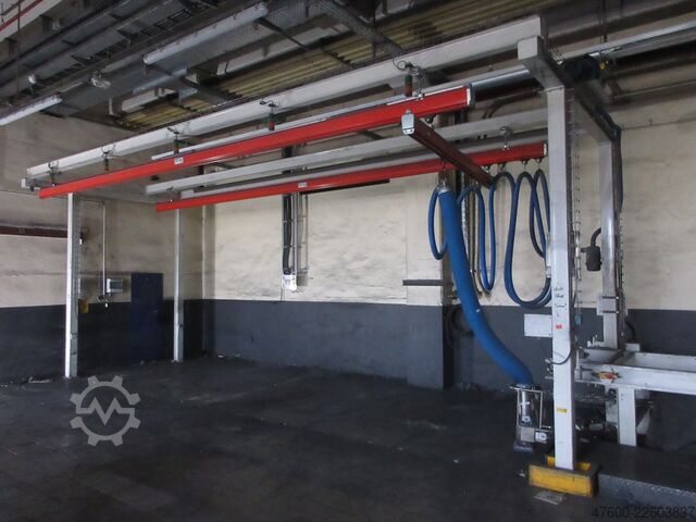 Kranhimmel Kran Hallenkran Kranbahn Demag Portalkran KBK2 + Saugheber 50KG Vacuumpumpe 50KG  + Stahlbau 9,3x3m