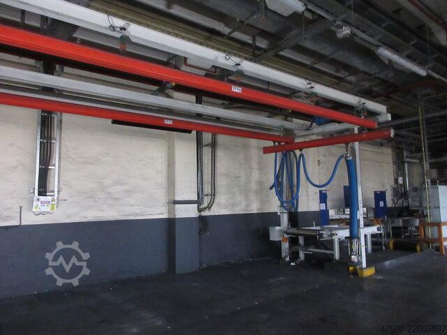 Kranhimmel Kran Hallenkran Kranbahn Demag Portalkran KBK2 + Saugheber 50KG Vacuumpumpe 50KG  + Stahlbau 9,3x3m