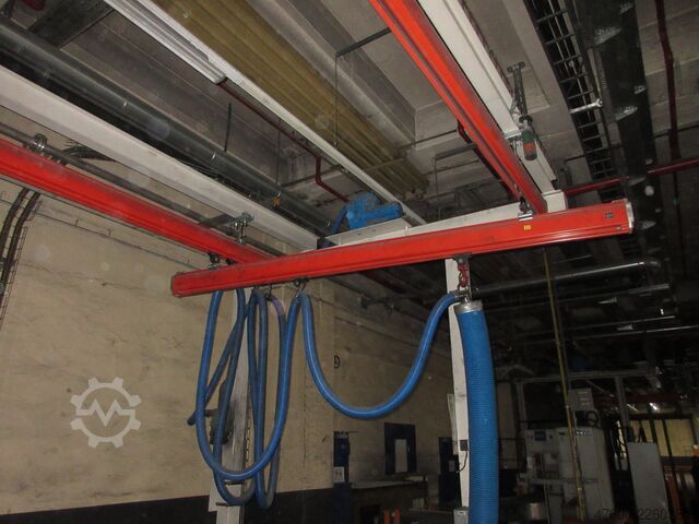 Kranhimmel Kran Hallenkran Kranbahn Demag Portalkran KBK2 + Saugheber 50KG Vacuumpumpe 50KG  + Stahlbau 9,3x3m