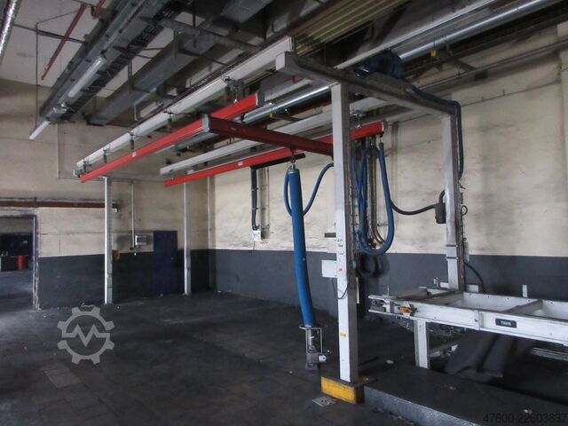 Kranhimmel Kran Hallenkran Kranbahn Demag Portalkran KBK2 + Saugheber 50KG Vacuumpumpe 50KG  + Stahlbau 9,3x3m