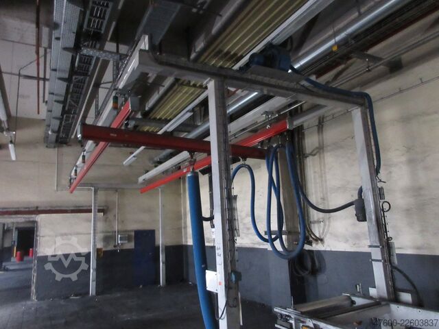 Kranhimmel Kran Hallenkran Kranbahn Demag Portalkran KBK2 + Saugheber 50KG Vacuumpumpe 50KG  + Stahlbau 9,3x3m