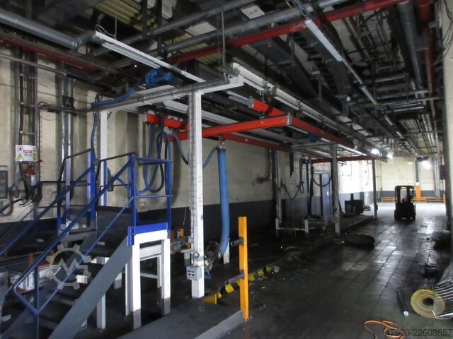 Kranhimmel Kran Hallenkran Kranbahn Demag Portalkran KBK2 + Saugheber 2x50KG Vacuumpumpe 2x 50KG  + Stahlbau 18,2x3m