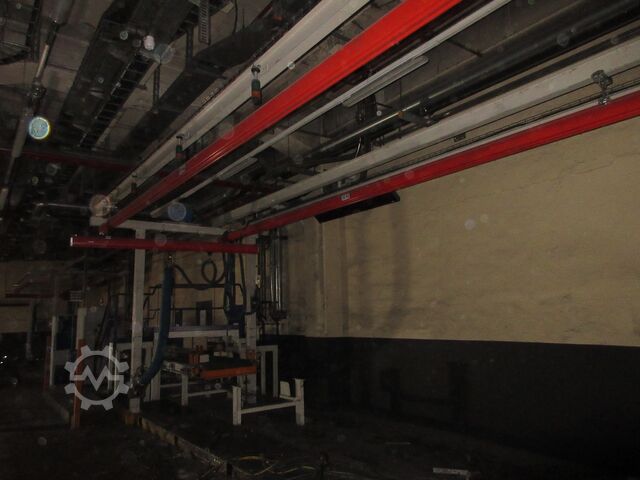 Kranhimmel Kran Hallenkran Kranbahn Demag Portalkran KBK2 + Saugheber 2x50KG Vacuumpumpe 2x 50KG  + Stahlbau 18,2x3m