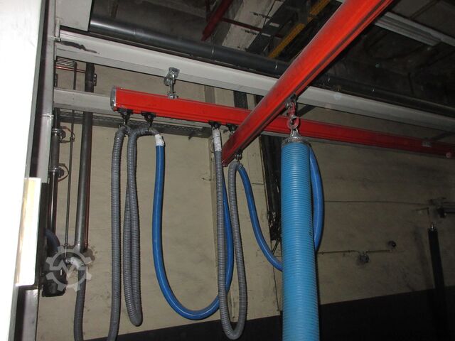 Kranhimmel Kran Hallenkran Kranbahn Demag Portalkran KBK2 + Saugheber 2x50KG Vacuumpumpe 2x 50KG  + Stahlbau 18,2x3m