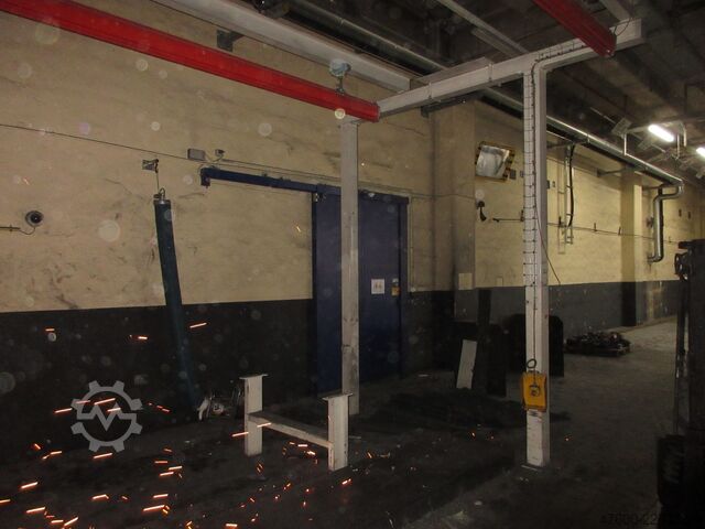 Kranhimmel Kran Hallenkran Kranbahn Demag Portalkran KBK2 + Saugheber 2x50KG Vacuumpumpe 2x 50KG  + Stahlbau 18,2x3m