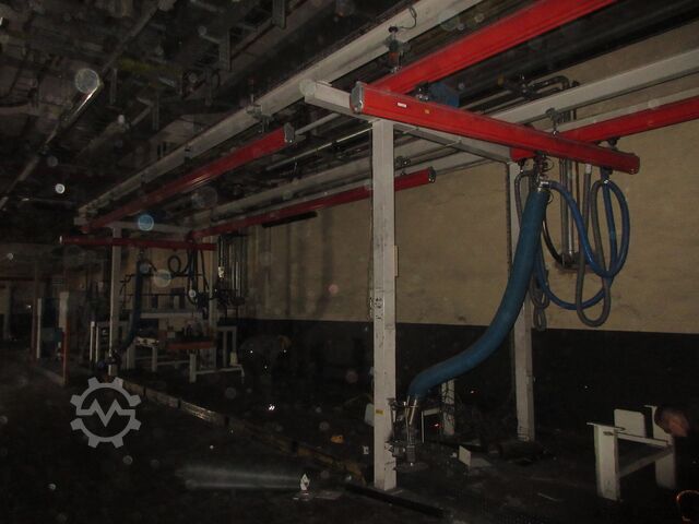 Kranhimmel Kran Hallenkran Kranbahn Demag Portalkran KBK2 + Saugheber 2x50KG Vacuumpumpe 2x 50KG  + Stahlbau 18,2x3m