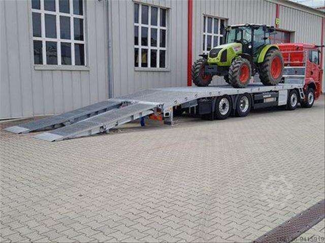 Wechselfahrgestell Hangler LKW Tieflade Liftmaster Aufbau für 4 Achs LKW Fahrgestell zum Transport von Arbeitsbühnen