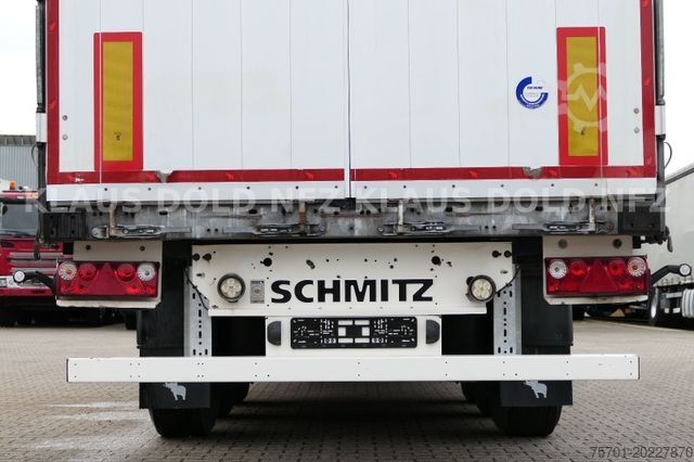 Open semitrailer with tarp SCHMITZ CARGOBULL SCB S3T HUBDACH  Edscha XL Code Liftachse