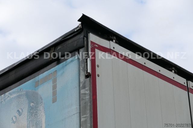 Open semitrailer with tarp SCHMITZ CARGOBULL SCB S3T HUBDACH  Edscha XL Code Liftachse