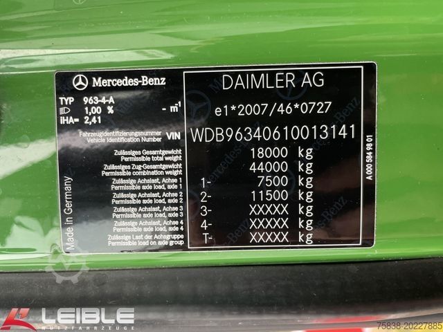 Volume tractor unit MERCEDES-BENZ Actros 1848 Mega*Big Space*Luft*Standklima*