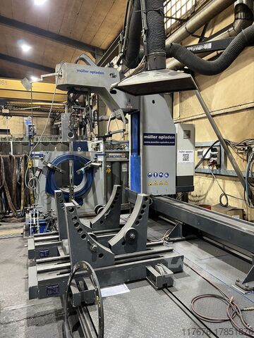 Thermische 3D-Rohrprofiliermaschine Mueller Opladen RW 80-1200