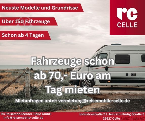 Integrated camper BÜRSTNER Elegance I 910 G 700 W Solar, 7000km, Hubstützen