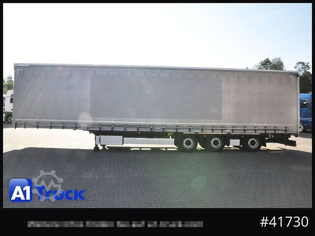 Open semitrailer with tarp KRONE SD, Mega,Lift, Staplerhalterung, Lenkachse