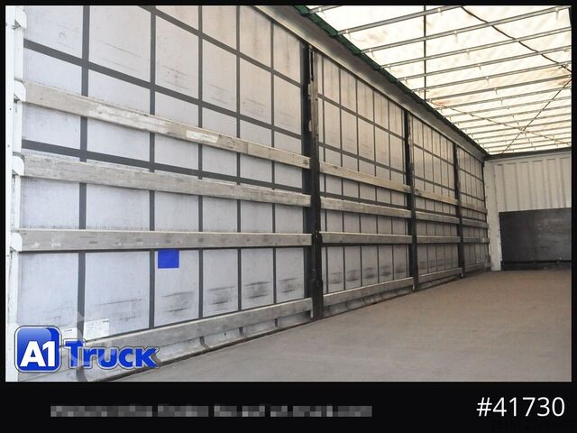 Open semitrailer with tarp KRONE SD, Mega,Lift, Staplerhalterung, Lenkachse
