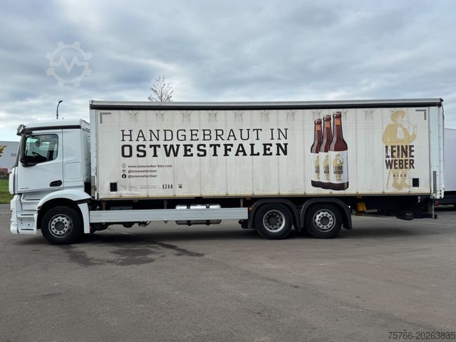 Beverage truck MERCEDES-BENZ ANTOS 2533 L / LBW / LENKACHSE / 22 PAL