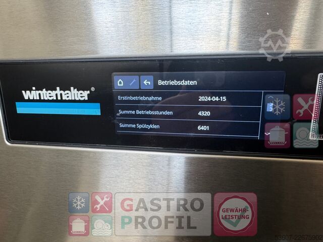 Hood-type dishwasher Winterhalter Typ PT-L Energy Plus.