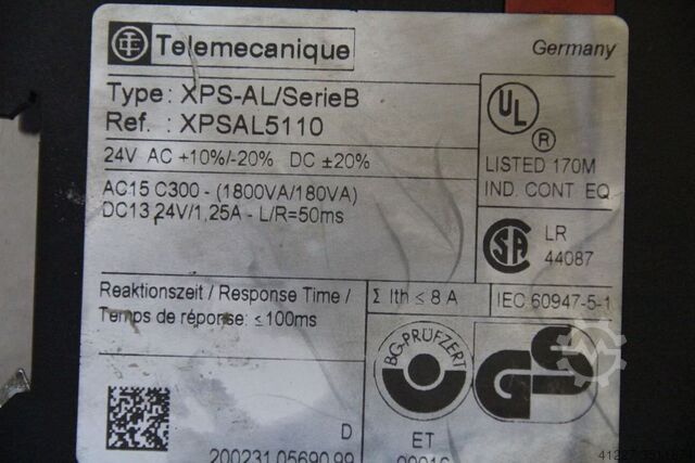 Safety relay Telemecanique XPS-AL/SerieB