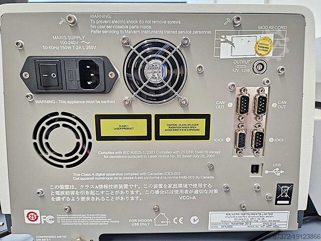 Partikelgrößen- und Zeta-Potenzial-Analysator Malvern ZEN 2600