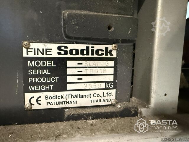 Sodick SL400G (2015) Drahtschneider (nur 4.355 Stunden!) Sodick SL400G