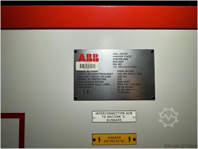 Schaltanlagen & Schalttafeln ABB Low-Voltage Main Switchboard