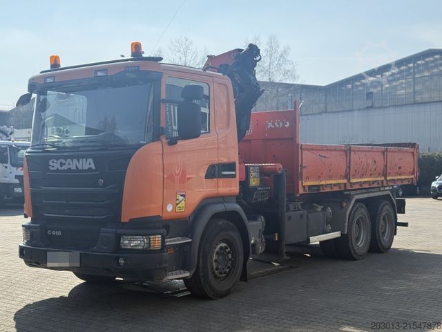Autokran SCANIA G 410 CB 6x4 HSZ Kipper Kran Palfinger PK26002