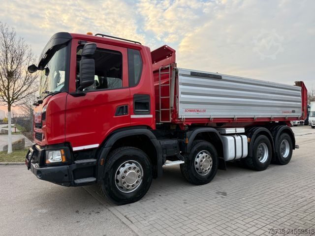 Dreiseitenkipper LKW SCANIA G410 8x4 XT 3-Seiten-Kipper/Retarder/Klima