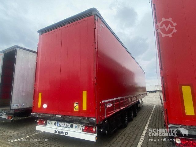 Auflieger mit Pritsche & Plane Schmitz Cargobull Schiebeplane Mega