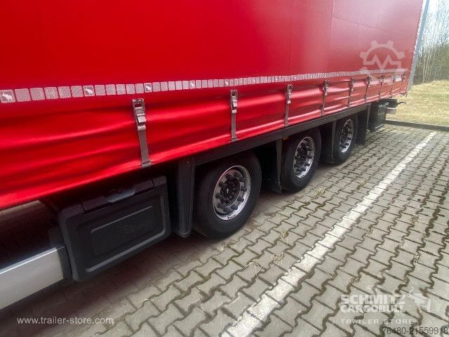 Auflieger mit Pritsche & Plane Schmitz Cargobull Schiebeplane Mega