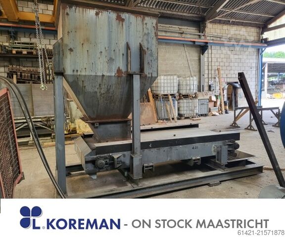 Dosierbandförderer Hasler mit Aufgabebunker  Dosing Belt Conveyor Hasler with Hopper