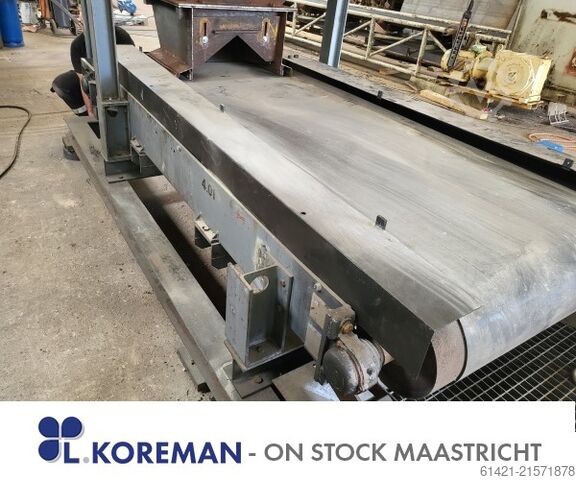 Dosierbandförderer Hasler mit Aufgabebunker  Dosing Belt Conveyor Hasler with Hopper