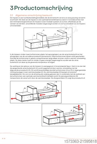 Schweißrauchabsaugung, Klimalüftungsanlage mit Wärmerückgewinnung (WTW) Alius Impaero