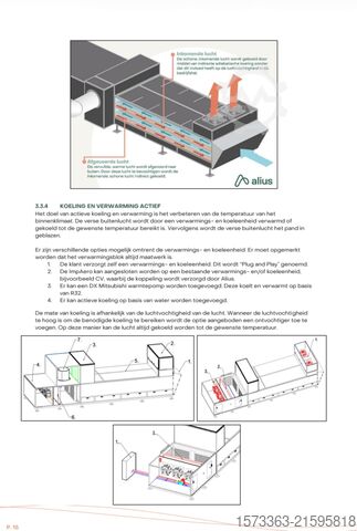 Schweißrauchabsaugung, Klimalüftungsanlage mit Wärmerückgewinnung (WTW) Alius Impaero