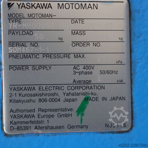 Industrieroboter Yaskawa Motoman MH50 mit DX100