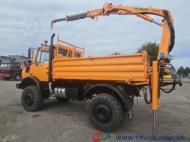 Autokran Unimog U2150 4x4 Kran abnehmbar Palfinger Hakenhöhe 10m