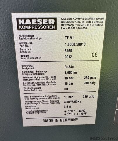 Druckluftkältetrockner Kaeser TE91