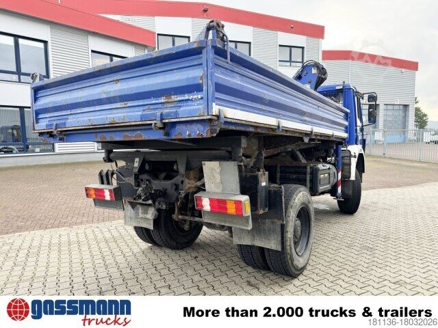 Kipper LKW Mercedes-Benz SK 1922 AK 4x4 mit Kran Atlas AK 60.1, EX-THW!