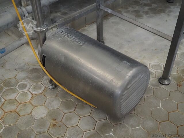 CIP-Anlage, Tank, Pumpen, Wärmetauscher Westfalia Separator AG, Hilge, Endress + CIP-TANK 3000 L, EURO-HYGIA-B-SUPER-II