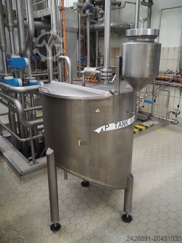 CIP-Anlage, Tank, Pumpen, Wärmetauscher Westfalia Separator AG, Hilge, Endress + CIP-TANK 3000 L, EURO-HYGIA-B-SUPER-II