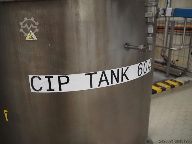 CIP-Anlage, Tank, Pumpen, Wärmetauscher Westfalia Separator AG, Hilge, Endress + CIP-TANK 3000 L, EURO-HYGIA-B-SUPER-II