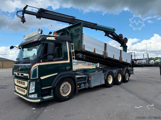 Tipper truck VOLVO FM500 8x4*4 Tipper / Crane HMF2620-K5
