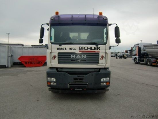 Three-sided tipper truck MAN TGA 33.430 6X4 KIPPER, MANUEL, E4 PALFINGER BLATT-BLATT
